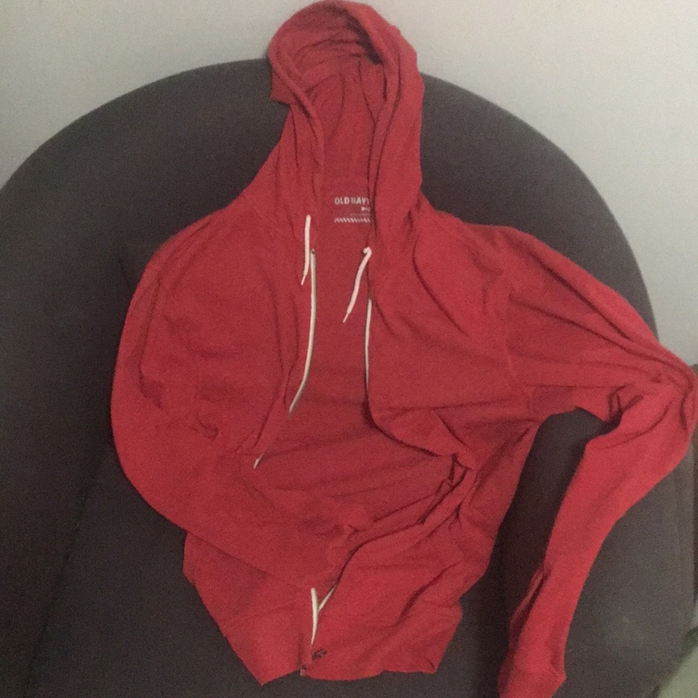 Old navy hoodie sweater red medium